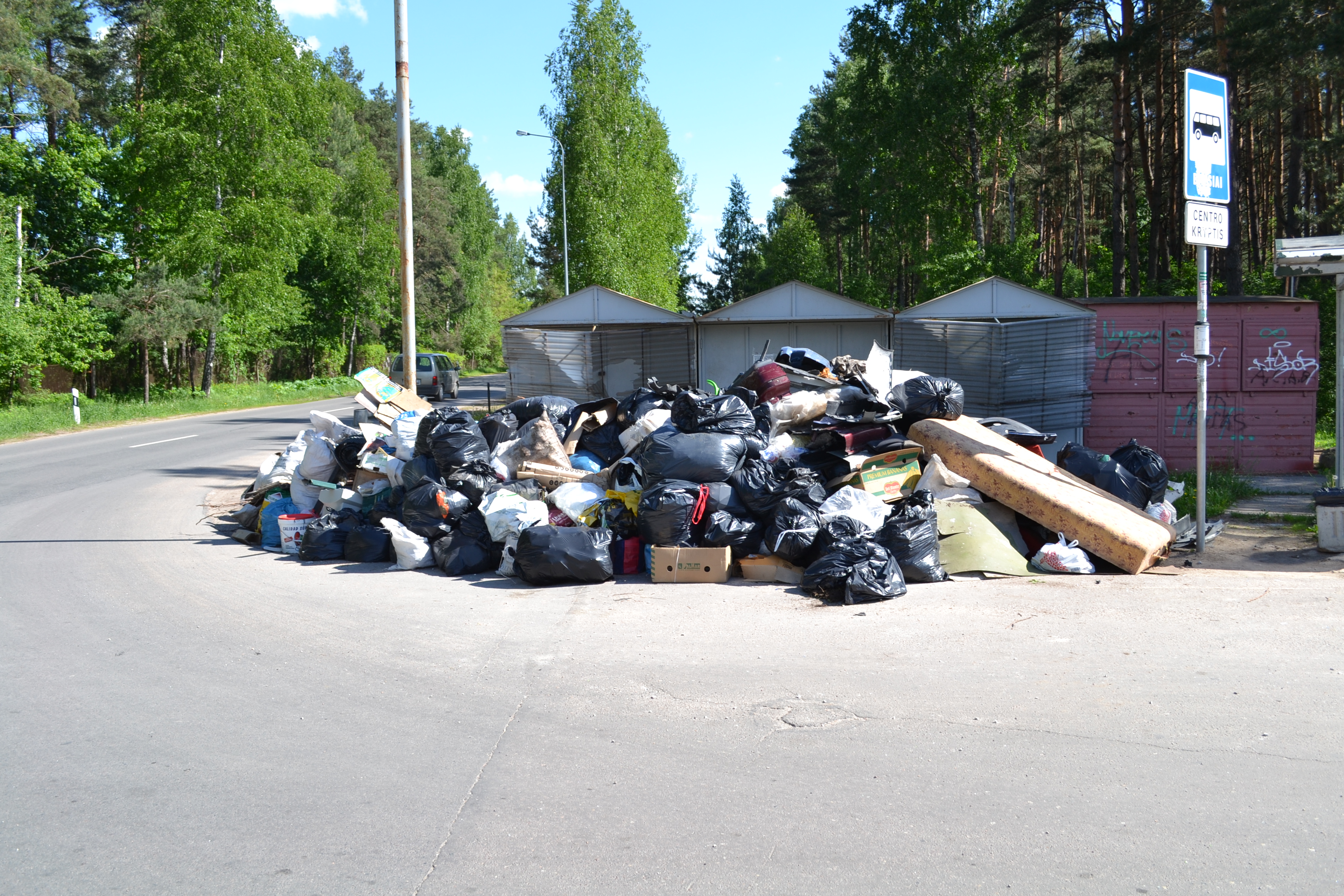 Už šiukšlių išmetimą ne vietoje 1000 litų bauda