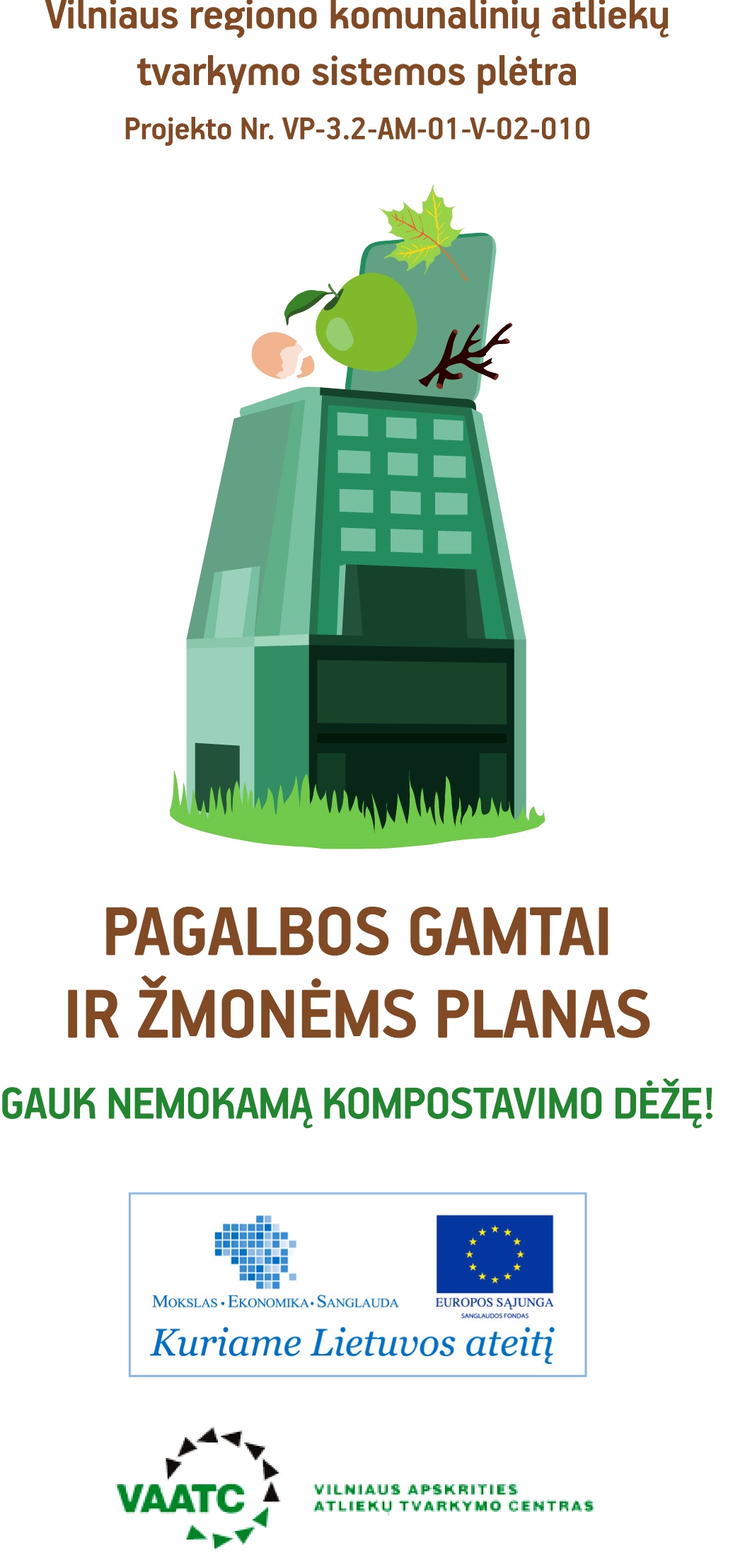 Vilniaus regiono individualių valdų savininkai kviečiami nemokamai įsigyti kompostavimo dėžes