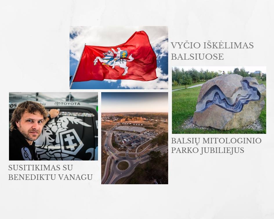 Vyčio vėliavos iškėlimas Balsiuose ir susitikimas su Benediktu Vanagu