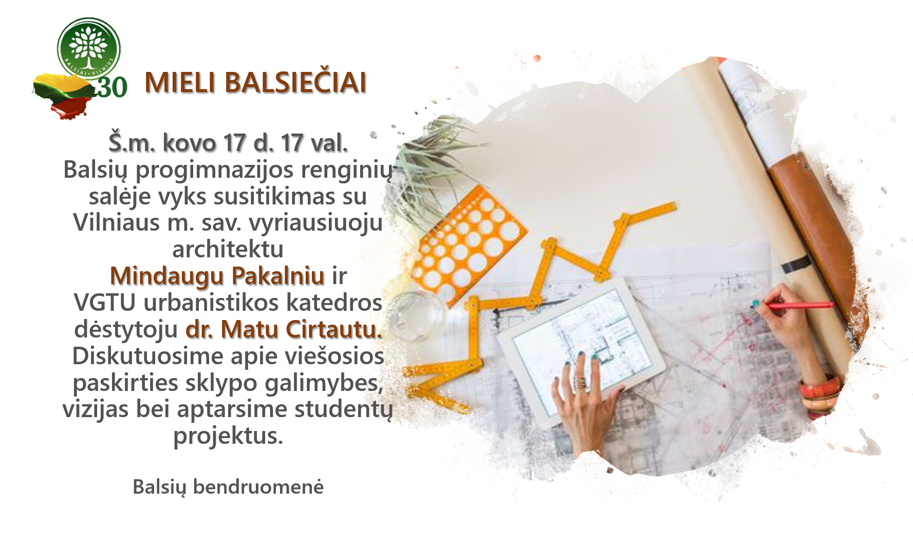 ATŠAUKTA Diskusija apie Balsių bendruomenės daugiafunkcinio centro perspektyvas ATŠAUKTA Diskusija apie Balsių bendruomenės daugiafunkcinio centro perspektyvas