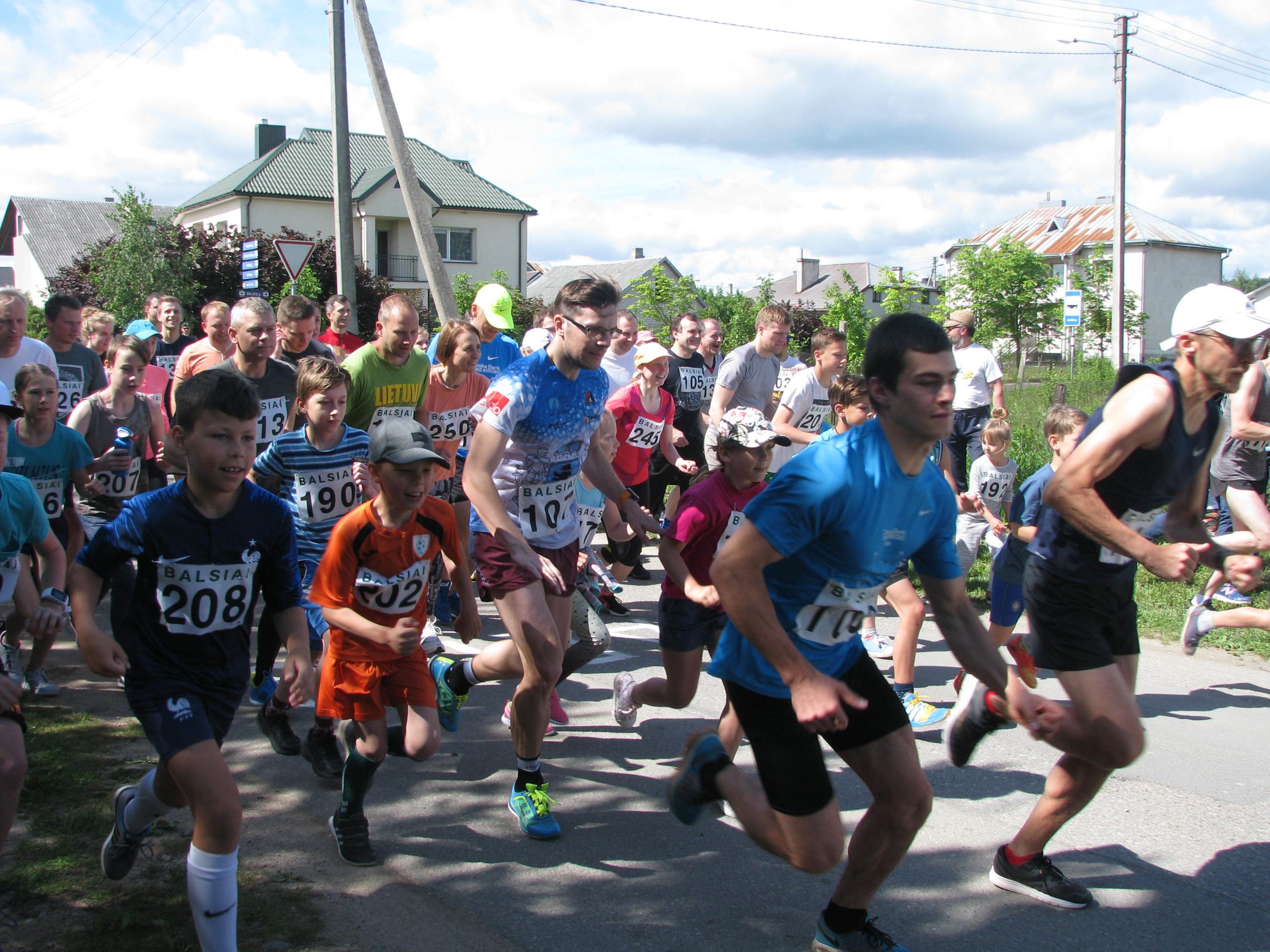 Tradicinis bėgimas Balsių gatvėmis 3.3 km.